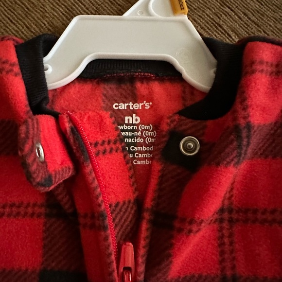 NWT Carter’s Baby Holiday Bear Zip-Up Fleece Sleep and Play Pajamas - Picture 11 of 16